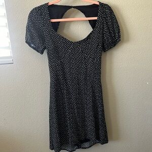 Navy Sundress with Floral Design